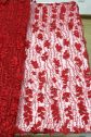 tissus de dentelle perlée florale 3d rouge