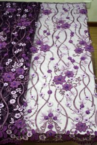 3D FLORAL EMBROIDERY LACE