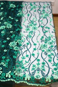 3D Floral Embroidery Lace