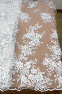 3d floral embroidery lace fabrics