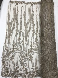 champagne gold beaded lace