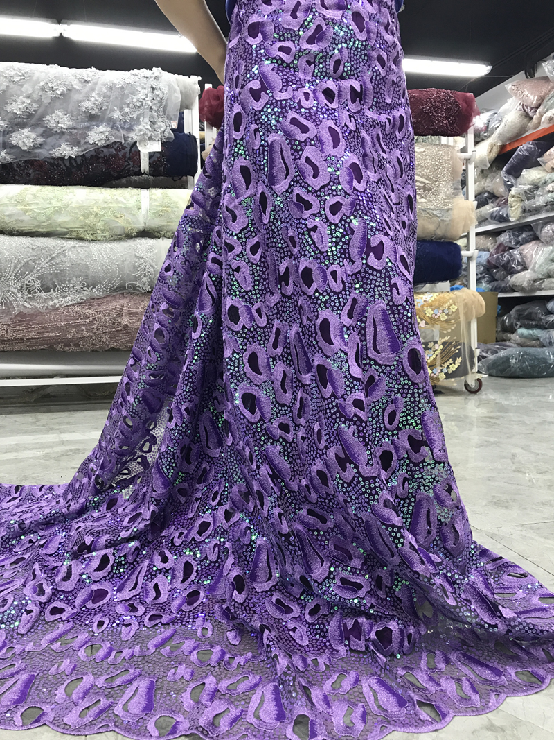 sequins lace fabrics
