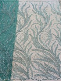Beaded Embroidery lace fabric wedding bridal lace